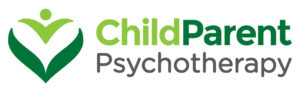 Logo for Child-Parent Psychotherapy in light green, dark green, and grey